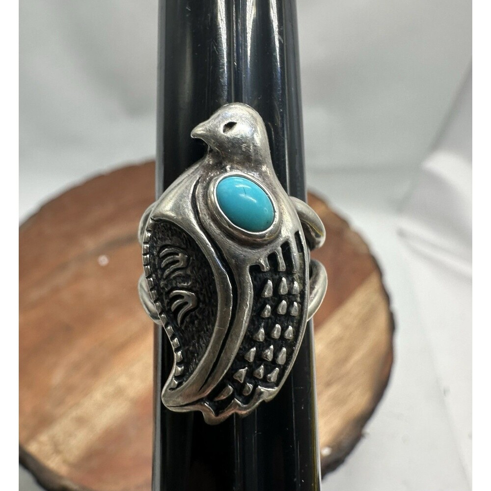 Carolyn Pollack Sterling Sleeping Beauty Turquoise Quail Bird Southwestern